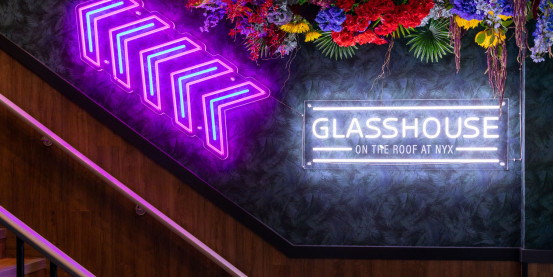 Glasshouse Rooftop Bar Decor