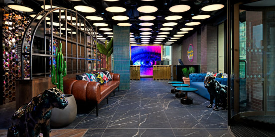 Lobby at NYX Hotel Dublin 